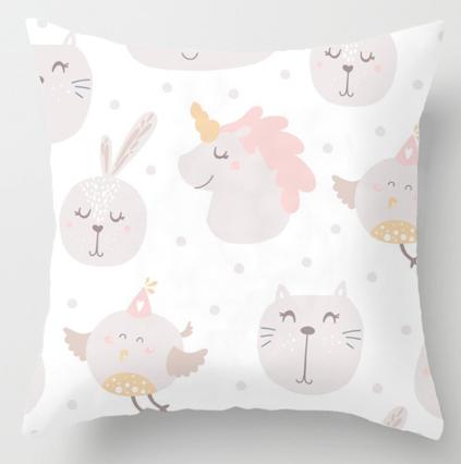 Coussin Lapin Imprimé