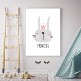 Tableau Lapin Fille