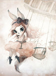 Tableau Peinture Lapin