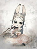 Tableau Peinture Lapin