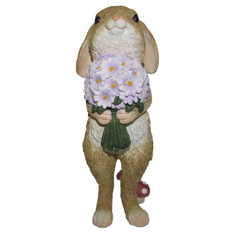 Figurine Lapin Fleurs