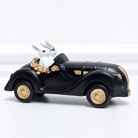 Figurine Lapin Voiture