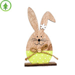 Décoration en Bois Figurine Lapin