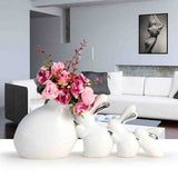 Figurine Lapin Vase en Céramique