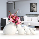 Figurine Lapin Vase en Céramique