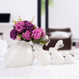 Figurine Lapin Vase en Céramique