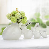 Figurine Lapin Vase en Céramique