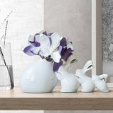 Figurine Lapin Vase en Céramique