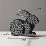 sculpture lapin nordique couche