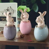 Sculpture Lapin Oeuf de Pâques