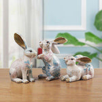 statue lapin colore