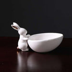 statue lapin decorative statique