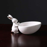 statue lapin decorative statique