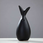 statue lapin modele noir