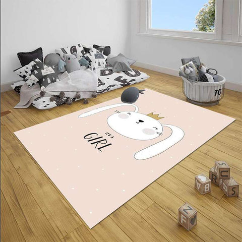 tapis lapin fille