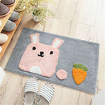 tapis lapin gris