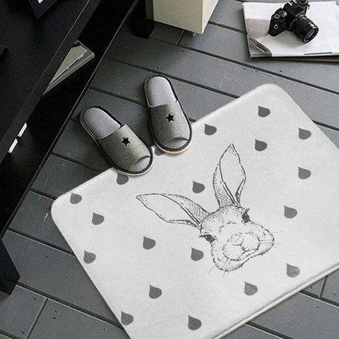 tapis tete de lapin